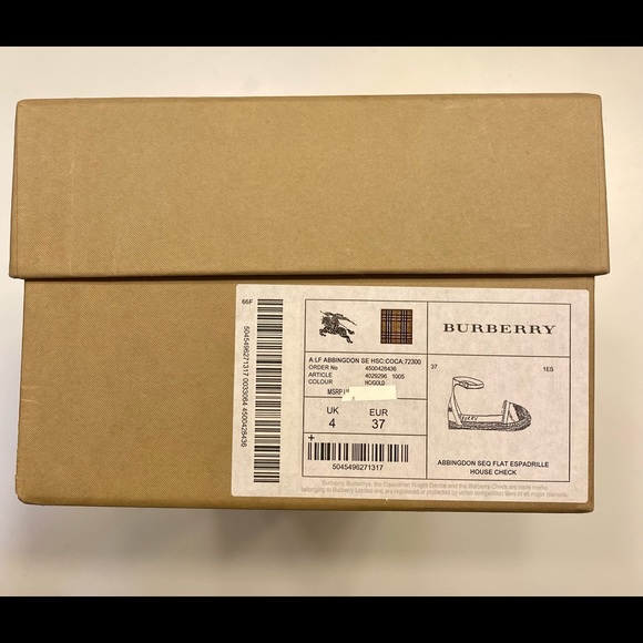 Burberry Abbingdon Sequin Espadrilles 37 EUR - Picture 6 of 6